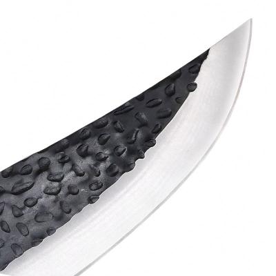 China Sustainable Hot Seller Amazon Knife Hardness Handmade Forged Blade Cut Bone With Sheath for sale