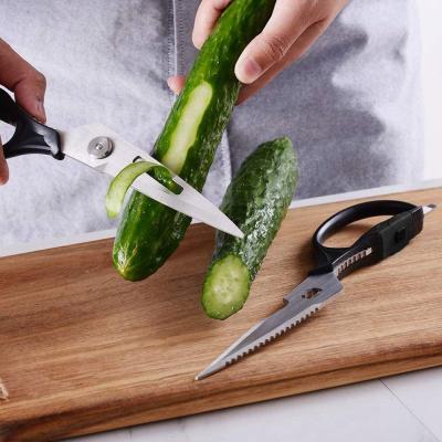 China Durable Kitchen Tools Design Special Durable Carving Scissors Kitchen Food Scissors Easy Cutting for sale