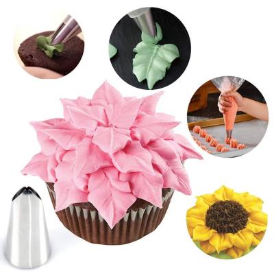 China Sustainable 27 Pcs Different Sharp Flower Cream Icing Piping Nozzles Bag Stainless Steel Cupcake Cake Decorating Tools for sale