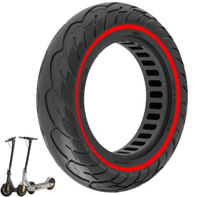 China Make sure this fits pattern 10*2.5 solid tire with red circle for 10 inch electric scooter for 40mm to 43mm card slot honeycomb tire wheel replacement for sale