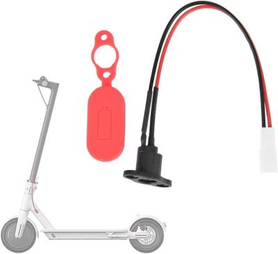 China Easy Install E-scooter Left Charging Cable With Cover Replacement For MI M365 Pro Scooter M365 Accessories for sale