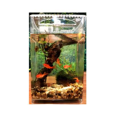 China Mini best aquarium goldfish aquarium plastic fish tank small viable aquarium wholesale desktop aquarium for sale