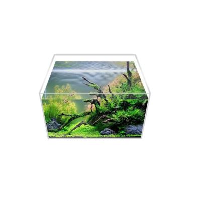 China Viable Amazon sells custom small aquarium mini aquarium size acrylic desktop aquarium best small for sale