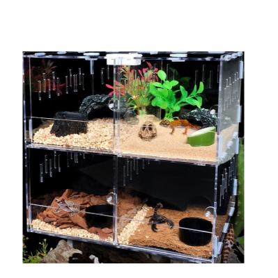 China Viable Amazon Sold Mini Acrylic Reptile Greenhouse Glass Reptile Incubator for sale