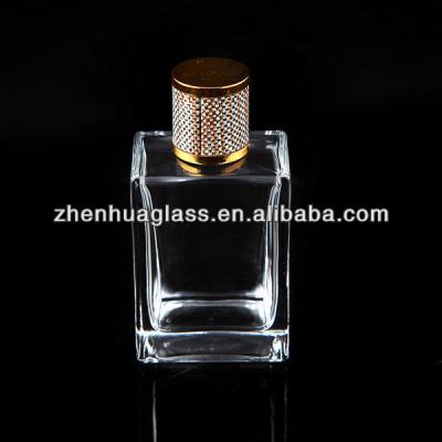 China Personal Care 75ml Square Shaped Glass Bottle For Perfumes for sale