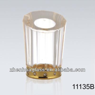 China Surlyn Perfume Non Refillable Clear Coat Glass Cap for sale