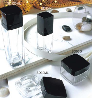 China New Fashion Design Glass Cosmetic Bottle for sale