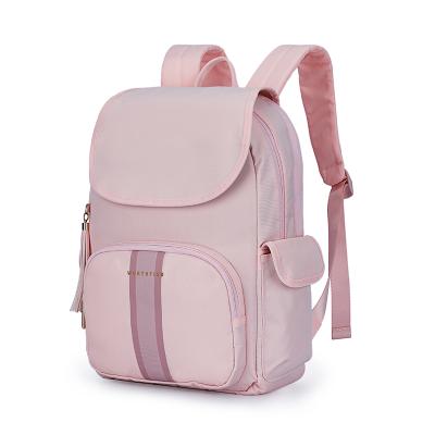 China 2021 WORTHFIND Logo Women Waterproof Backpack College OEM Customized School Bag for sale