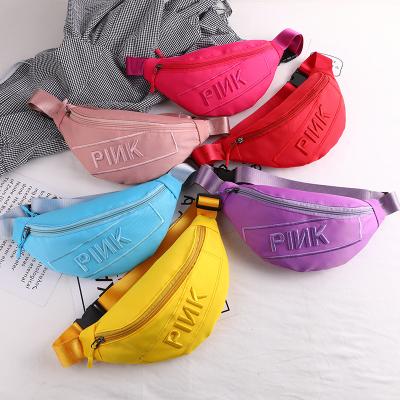 China 2022 New Design Rose Logo Embroidery Polyester Water Proof Waterproof Pussy Pack High Quality Waist Bag For Women for sale