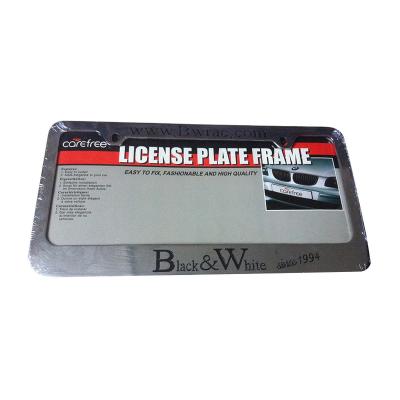 China Car Decoration Custom Auto License Plate Frame Car License Plate Frame Whole Custom License Plate Frames for sale