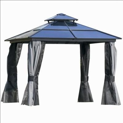 China Customized Modern Iron Design Aluminum Folding Canopy Durable Customized Retractable Garden Pergola for sale