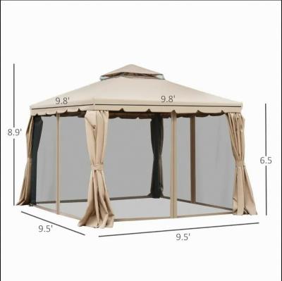 China Durable Outdoor Reception Gazebo Furniture Heavy Duty Outdoor Gazebo Roof Waterproof Steel Gazebos For Patios for sale