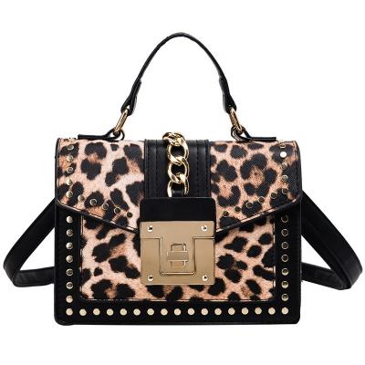 China Newest Retro Portable Fashion Unique Leopard Lady Women Bag for sale