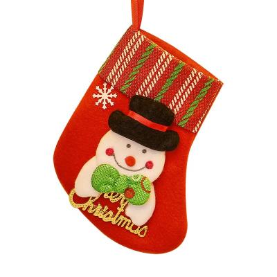 China Fashionable Adult Children Christmas Decorations Old Man Christmas Candy Gift Bag Hanging Small Christmas Candy Gift Bag for sale