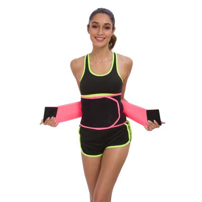 China Custom Made Adjustable Waist Trimmer Waist Trimmer Weight Sweat Slimming Neoprene Sports Trainer Comfortable Breathable Elastic Waistband for sale