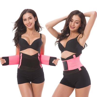 China Comfortable Breathable Elastic Neoprene Workout Waist Trimmer Wrap Compression Belt Fitness Slimming Belt Sports Waist Trainer For Women for sale