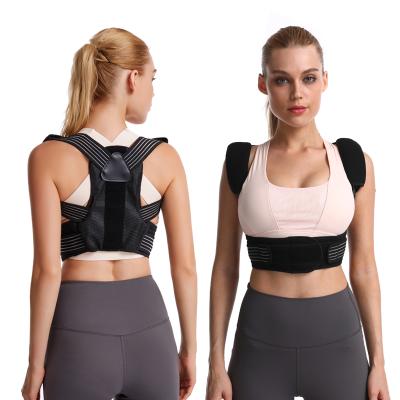 China Back Support Belts Unisex Posture Corrector Belt Lumbar Back Strap Adjustable Back Support for sale