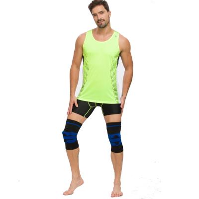 China Aluminum Elastic Knee Pad Sleeve Protective Brace Bracket Elastic Knee Support for sale