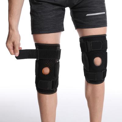 China Wholesale Aluminum Bracket Adjustable Protective Knee Brace Wraps Hinged Neoprene Nylon Stretch To Protect Knee Support Strap for sale