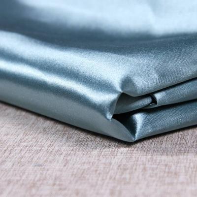 China 75D*160D Breathable Air-Jet Textured Satin Polyester Stretch Satin Fabric Shiny for sale