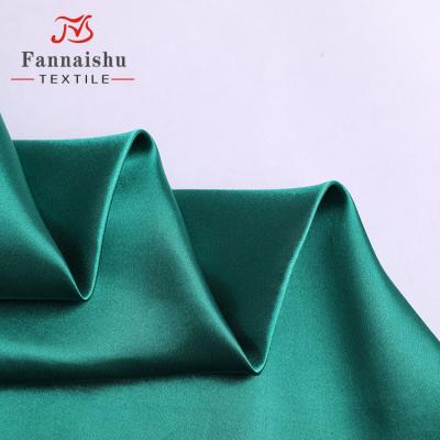 China Shaoxing gift bags breathable textile 50D 75D polyester shimy satin lining fabric for sale