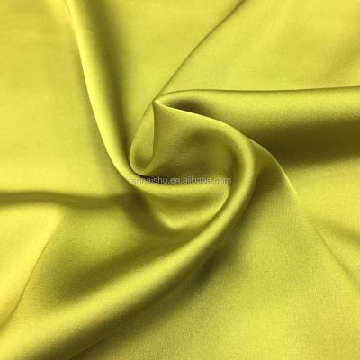 China Cheap Shaoxing Silk Organic Textile Satin 100 Plain Poly Silk Fabric for sale