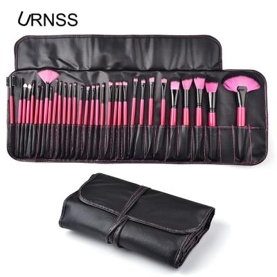 China Fan Brush High Quality Nude Makeup Brush Set 32 ​​Pieces Natural Hair Makeup Brush Set for sale