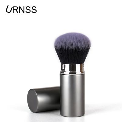 China Hot-selling Product Flat Brush Single Short Makeup Foundation Brush Retractable Blusher Brushes Wholesale for sale