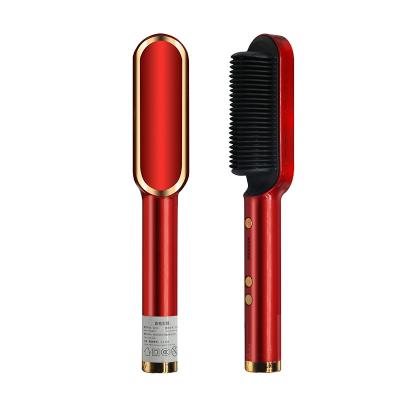 China Hotel wholesale professional portable multifunctional ceramic hot comb electric hair straightener for sale