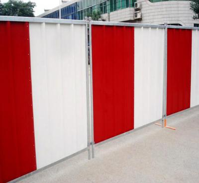 China Easily Assembled Colorbond Premium Temporary Solid Metal Massing Construction Sites Fence for sale