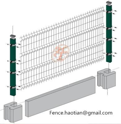 China Easily Assembled Bilateral Wire Mesh Fence Animal Husbandry Equipment Railing Farm Wire Fence Barrier for sale