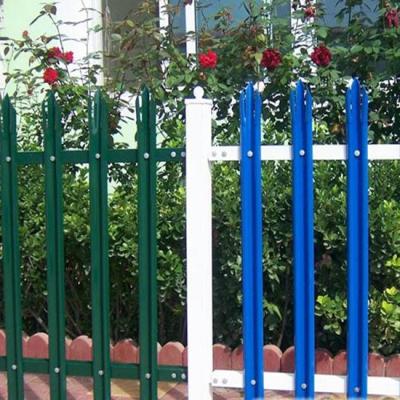 China Easily Assembled Picket Angle Steel Palisade Fence Supplied From Professional Factory for sale