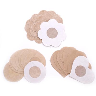 China Hot Selling Reusable Sexy Silicone Round Shape Breast Nipple Covers 5 Pairs Disposable Nipple Covers for sale