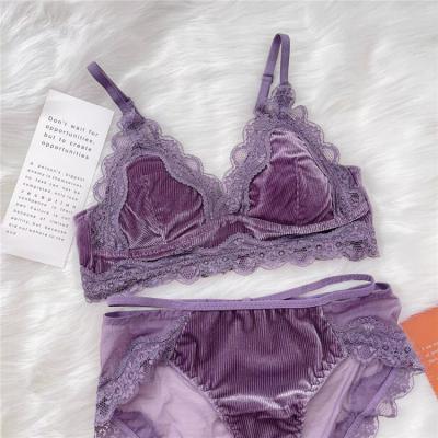 China Wholesale pump women sexy bra and panties set sexy bow sexy underwear ladies lace designer bra panty set hot for sale