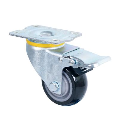 China SWIVEL Casters 75mm100mm125mmPU Industrial PU Wheels High Quality For Hand Trolley for sale