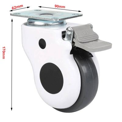 Cina PIVOT 345 Inch Medical Casters Silent Casters For Hospital Trolleys in vendita