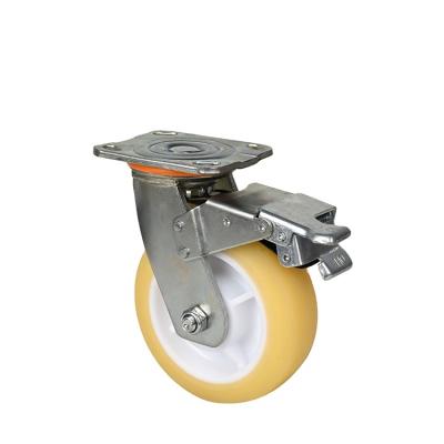 Cina Other PIVOT Rigid Swivel & Rigid high temperature mute yellow caster tpr wheels medical grade caster in vendita