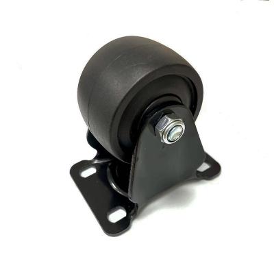 China Other Medium Duty Black Caster Low Center Gravity 2.5 Inch Fixed Swivel Caster Wheel With Brakes Manufacturer zu verkaufen