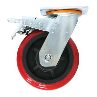 Κίνα Other Factory Customize Durable Industrial Swivel PU Caster Wheel 150mm προς πώληση