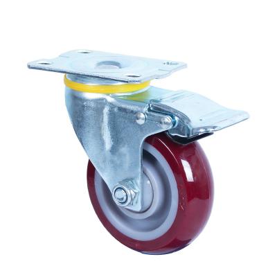 China 3inch Rigid Industrial Trolley Wheels 4inch Wheels 5inch PU Wheels zu verkaufen