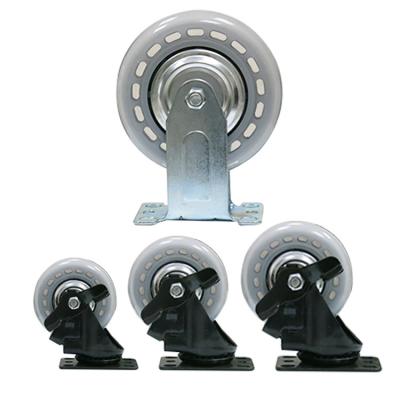 Cina Other 3/4/5 Inch Polyurethane Medium Duty Transparent PU Swivel Caster Wheels in vendita