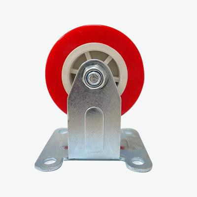 China Other Furniture Light Duty Red Pvc Small Wheels Swivel Caster 2.5 Inch With Top Plate zu verkaufen