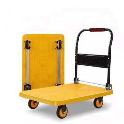 China Wholesale 200kg 450kg heavy duty flatbed foldable plastic cart from truck dolly manufacturer zu verkaufen