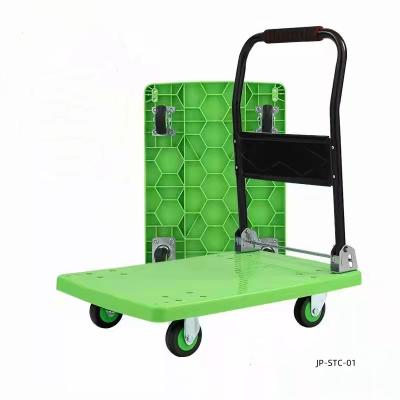 China High Quality Load 350kg Green HDPE Flatbed Truck 90*60 Flatbed Truck Hand Truck for sale