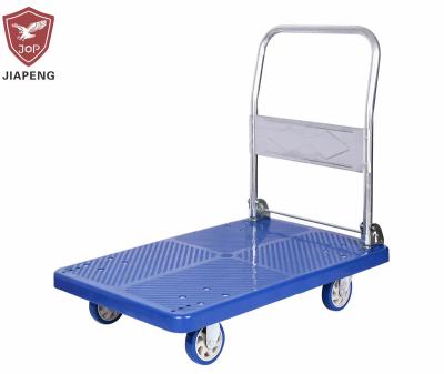 China Storage 350 Kg Platform Cart Heavy Duty Foldable Plastic Cart zu verkaufen