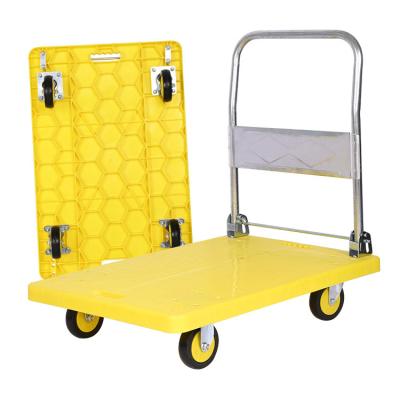 Cina 90*60cm Industrial Hand Truck Four Wheel Folding Flat Cart 773 Ib Utility Cart in vendita