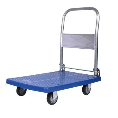 China Wholesale Price Hand Truck Easy Mobile Foldable Cart Heavy Duty Plastic For Material Handling zu verkaufen