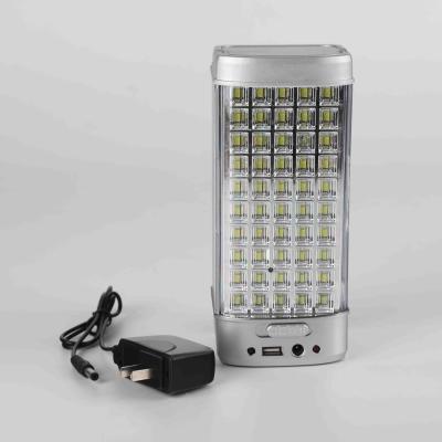 China Home Aluminum Emergency Led Lamp Portable Rechargeable With USB Plug for sale