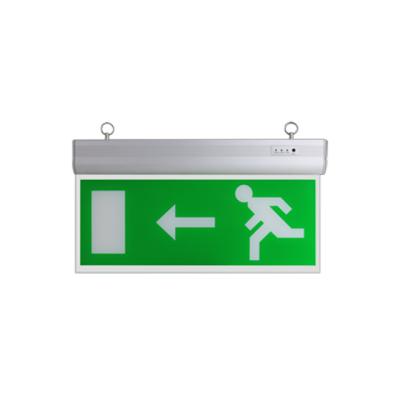 China Home Rechargeable Led Exit Sign Lights Fire Alarm Emergency Light for sale