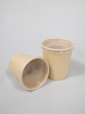 中国 500mlプラスチック アイス クリームのコップ、ドームのふたが付いている使い捨て可能なプラスチック コップ 販売のため